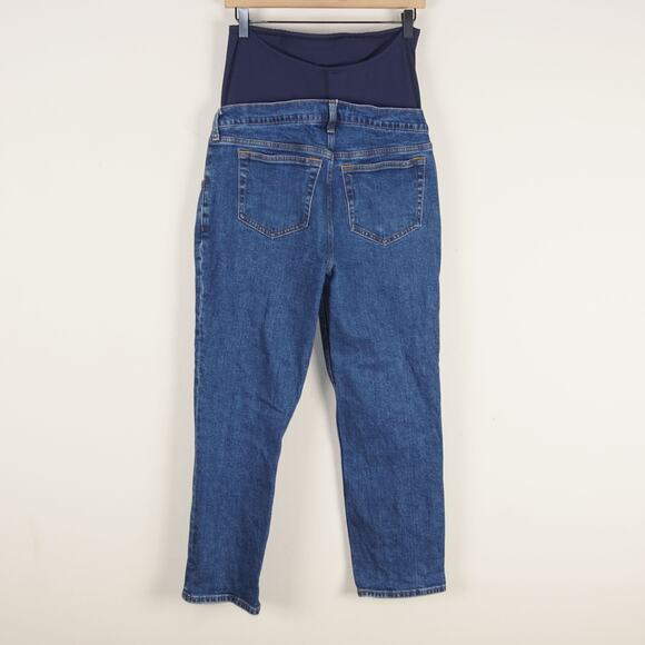 Abercrombie & Fitch Ankle Straight Blue Maternity Jeans Womens Sz 28 / 6 - Picture 4 of 13
